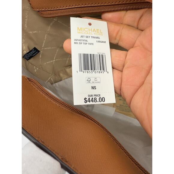 Michael Kors Jet Set Medium Tote New With Tags $448 Retail Travel Bag - Picture 6 of 13